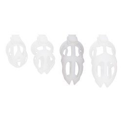 CockLock Cage de chasteté Skelly L 11 x 3.6cm Blanche